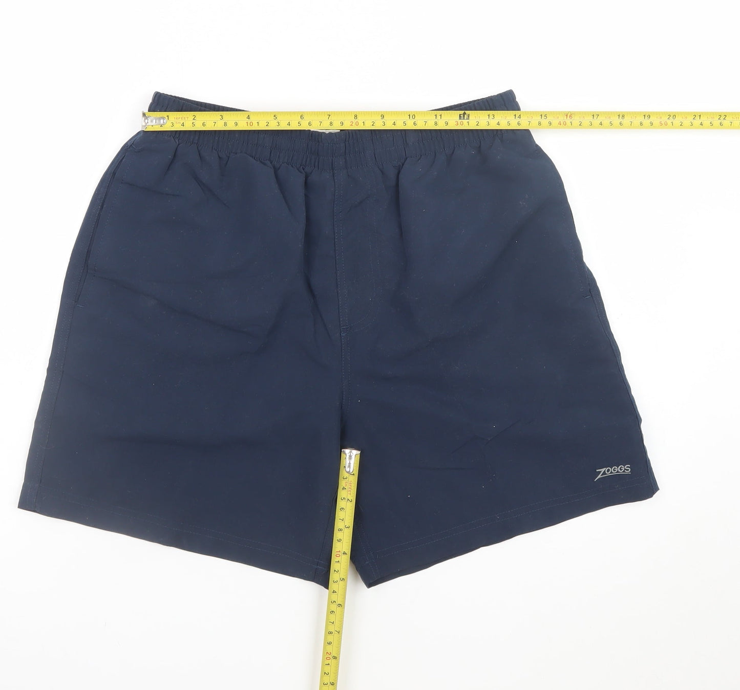Zoggs Men Blue Swim Shorts Size S 32in EcoDura Quick Dry