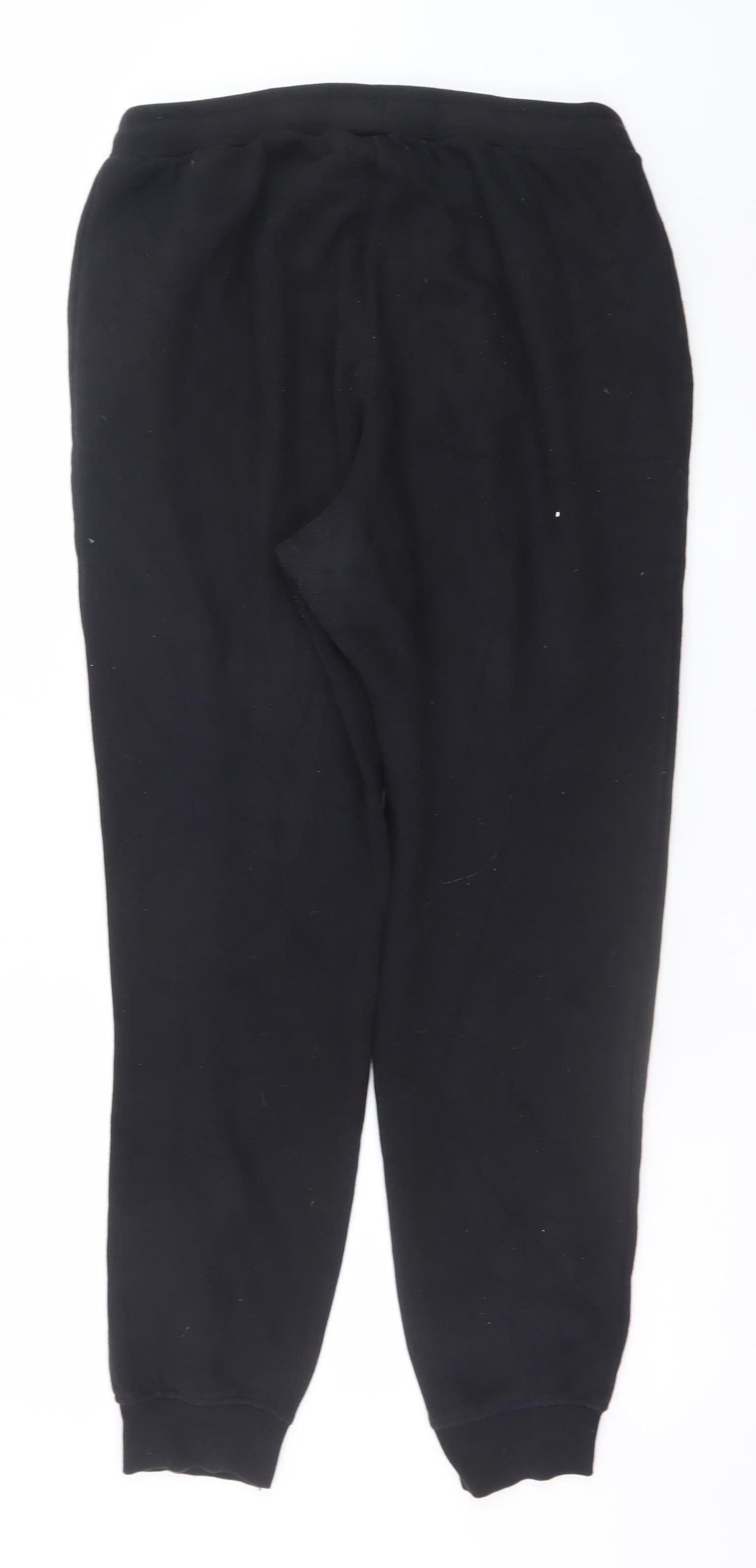 Ellesse Men Black Jogger Sweatpants UK 12 Relaxed Fit Cotton Blend