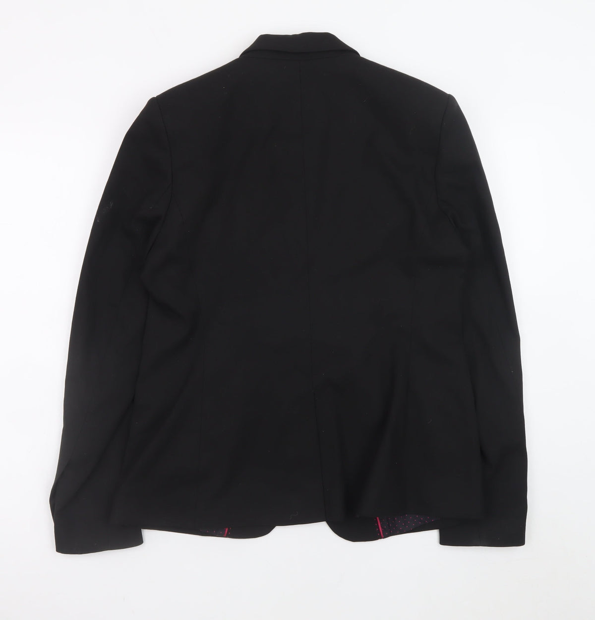 Next Women Black Tailored Single-Breasted Blazer Size 14