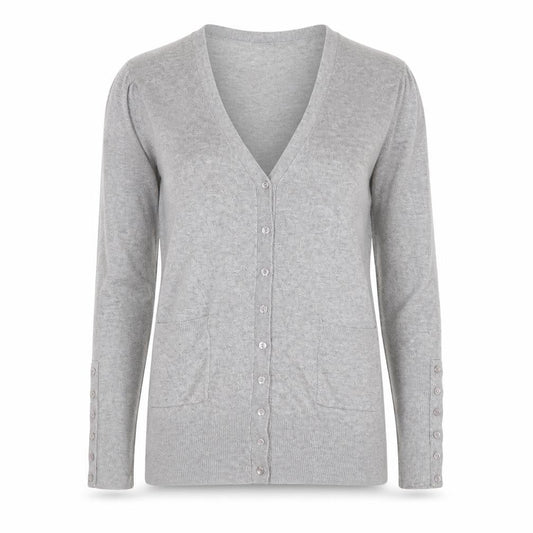 Dunnes Women’s Grey V-Neck Long Sleeve Cardigan Size 12