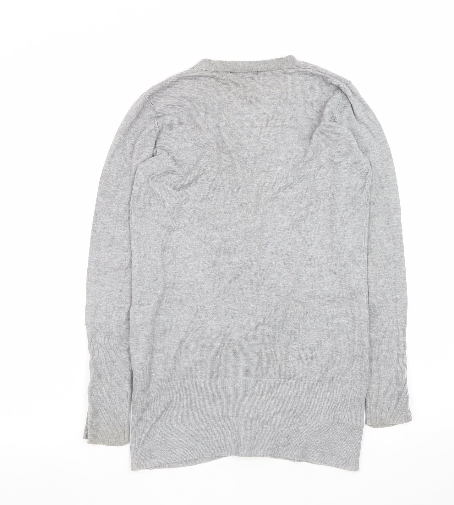 Dunnes Women’s Grey V-Neck Long Sleeve Cardigan Size 12