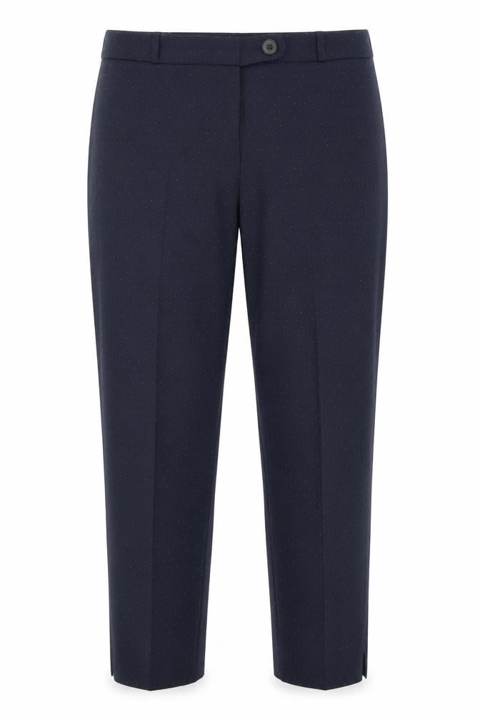 Next Women’s Black Polka Dot Slim Fit Long Length Trousers Size 10L