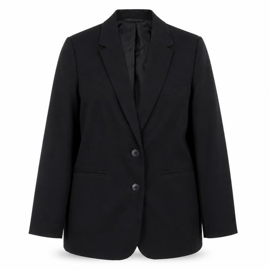 Dunnes Stores Women Black Regular Fit Two-Button Blazer Size 12