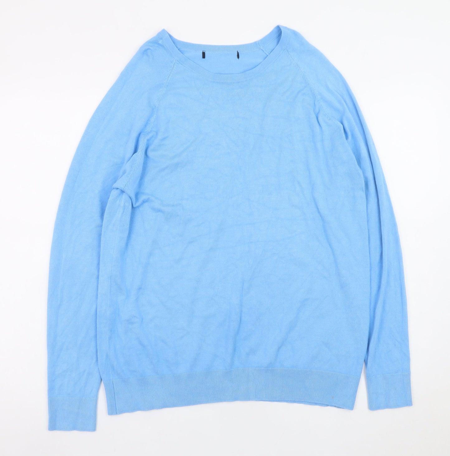 Dunnes Stores Women's Blue XL Crew Neck Pullover Jumper