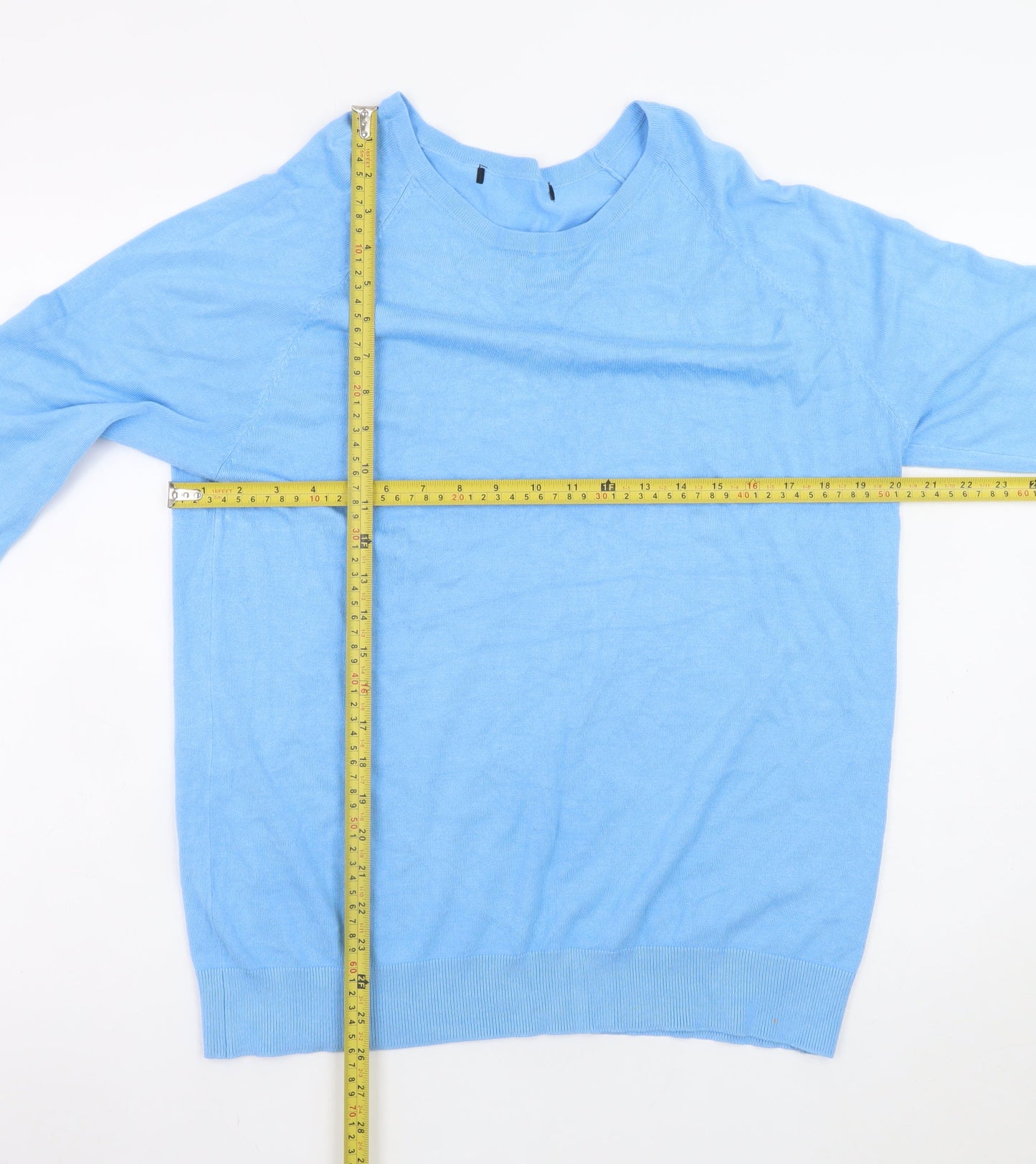 Dunnes Stores Women's Blue XL Crew Neck Pullover Jumper