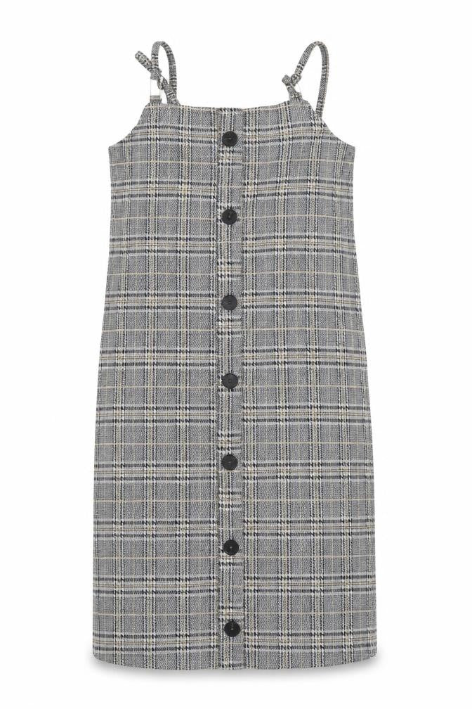 Primark Teens Grey Check Pinafore Dress 12-14 Adjustable Straps