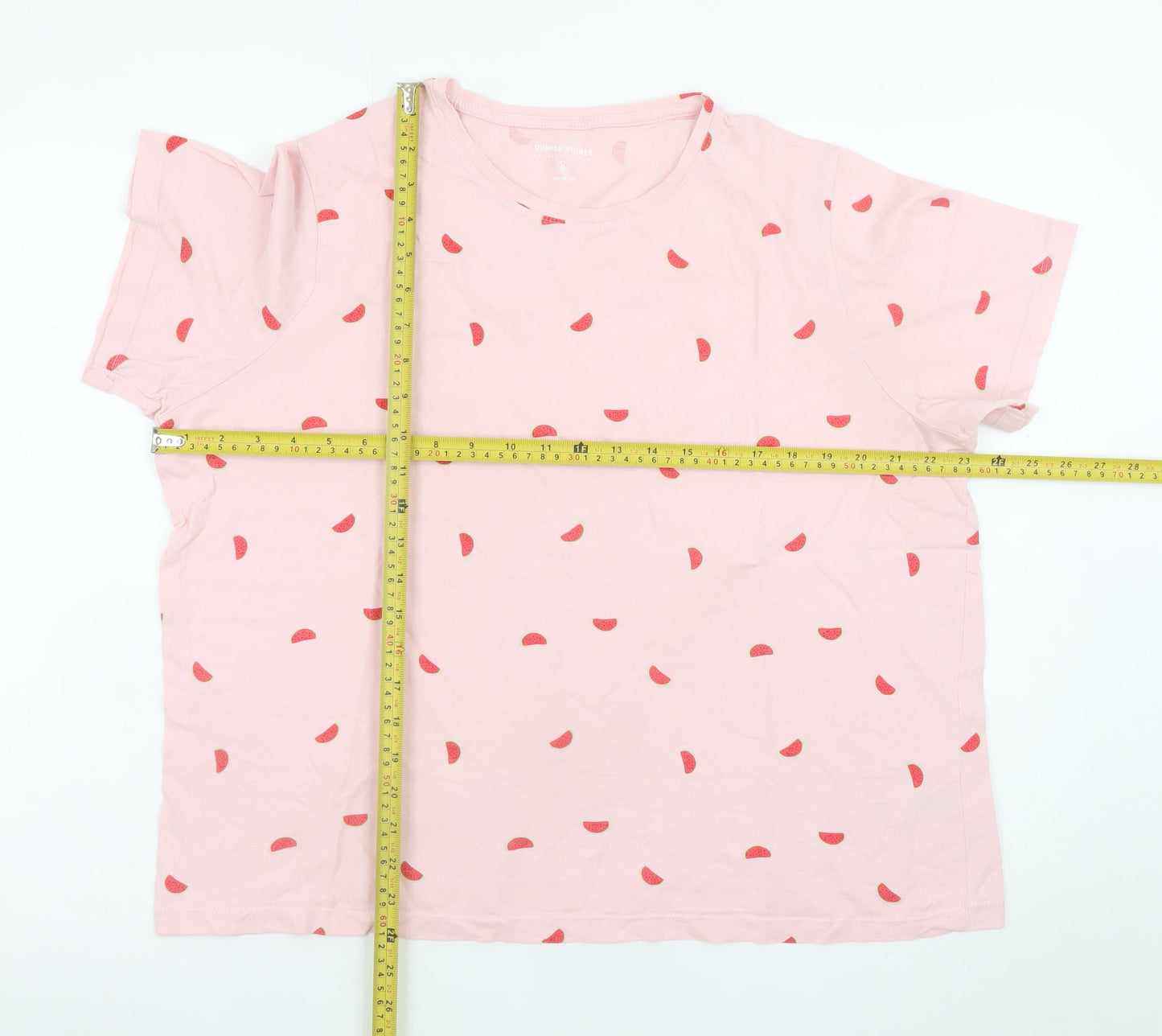 Dunnes Stores Men’s Pink Watermelon Print Cotton T-Shirt XL