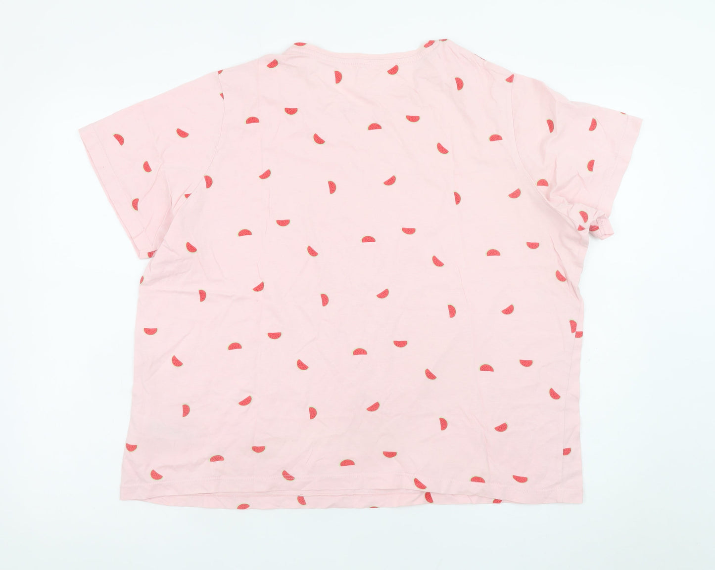 Dunnes Stores Men’s Pink Watermelon Print Cotton T-Shirt XL