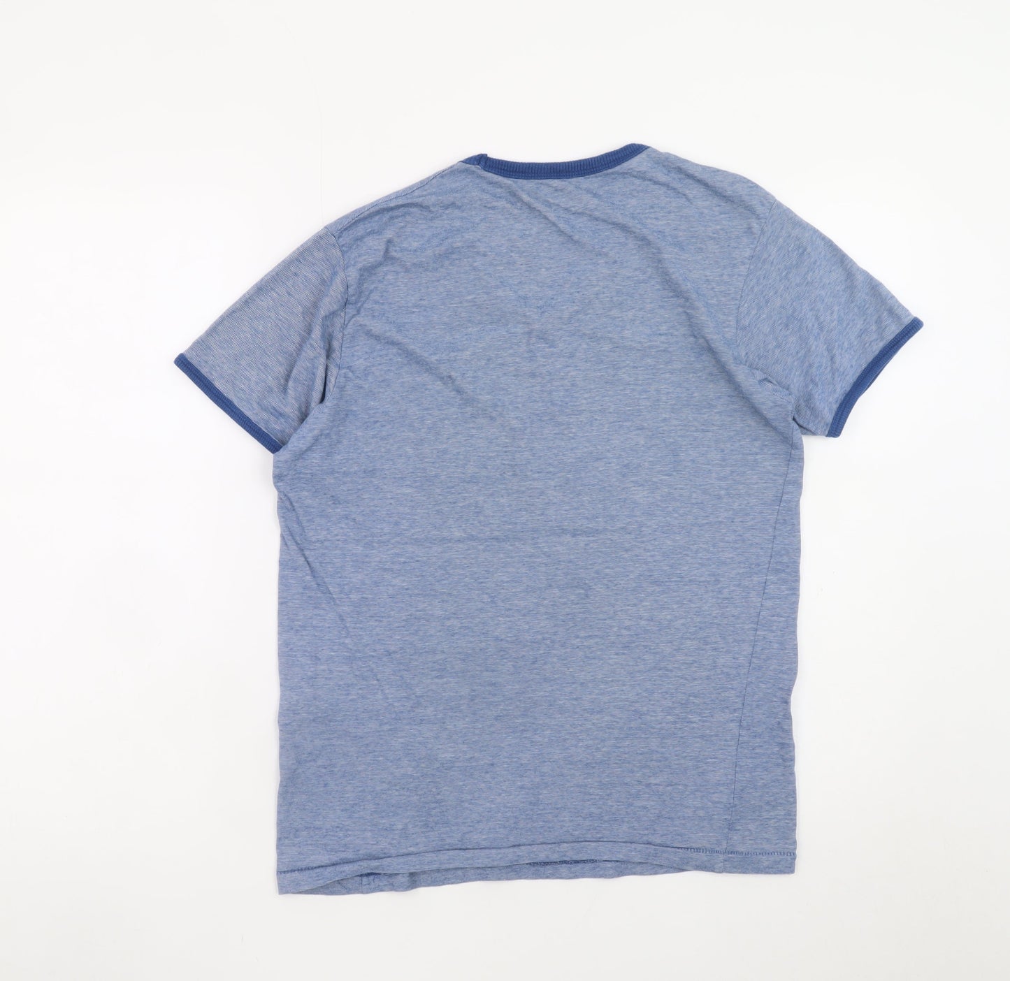 Cedar Wood State Men's Blue V-Neck Short Sleeve T-Shirt Size S