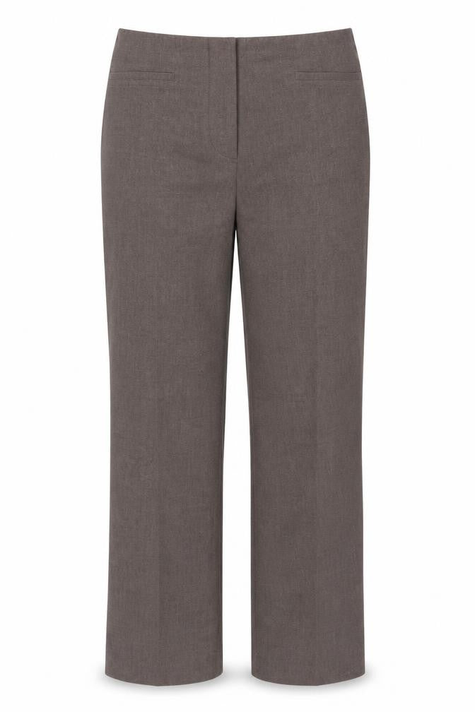 Robell Women’s Brown Straight Leg Stretch Trousers Size 12