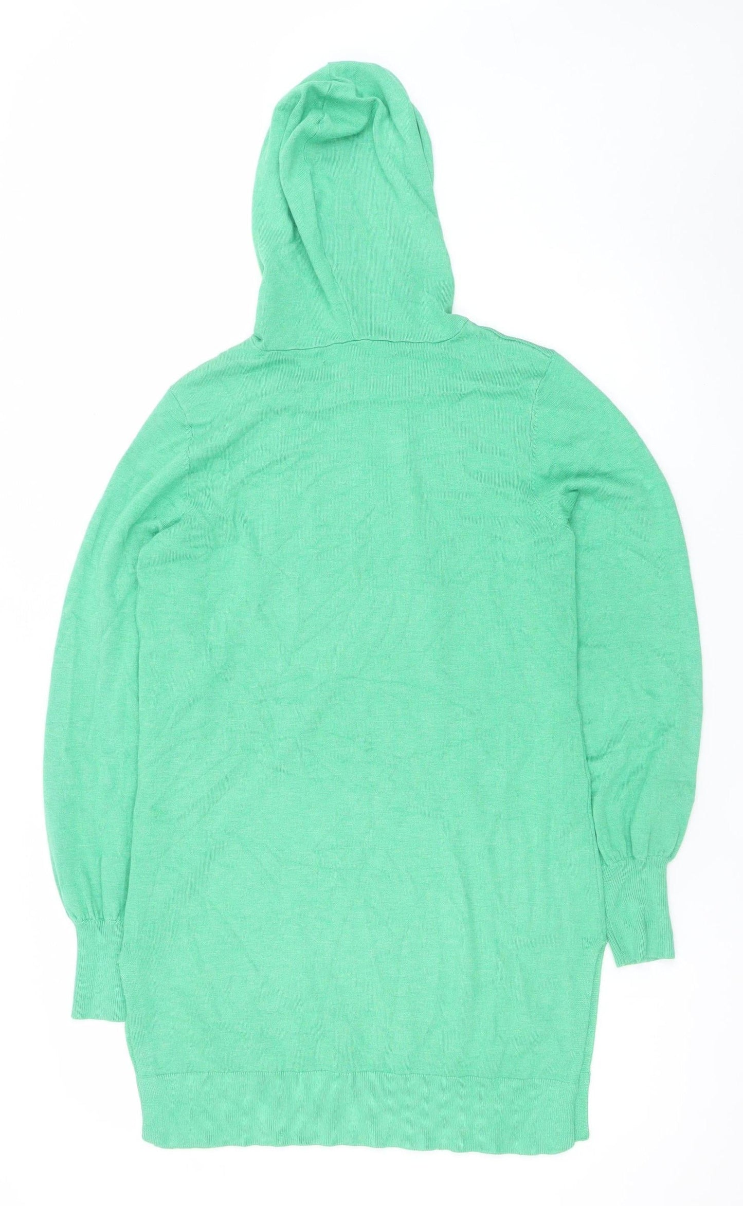 b.young Women’s Green Pullover Hoodie Dress XS Viscose Blend