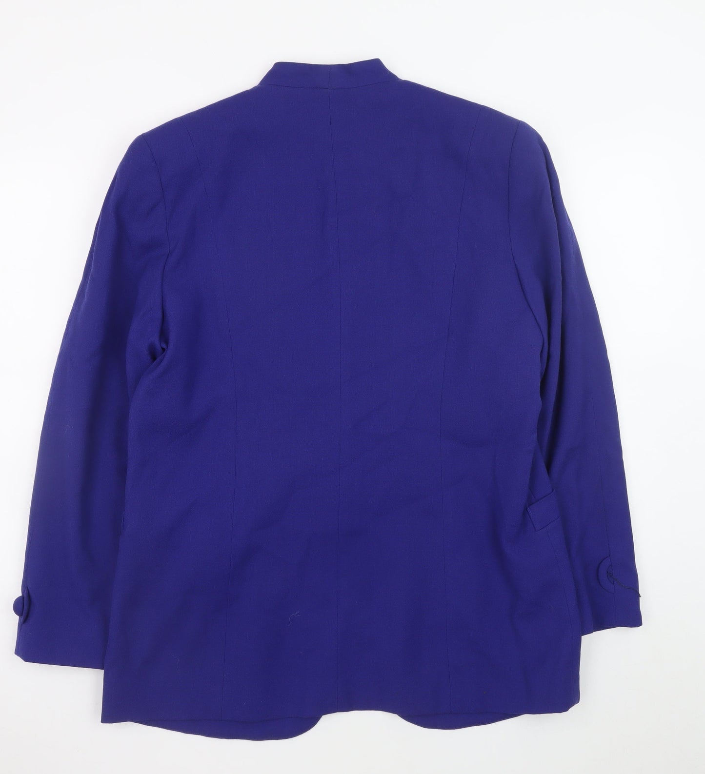 Libra Design Women's Blue Pure New Wool Suit Jacket Size 14