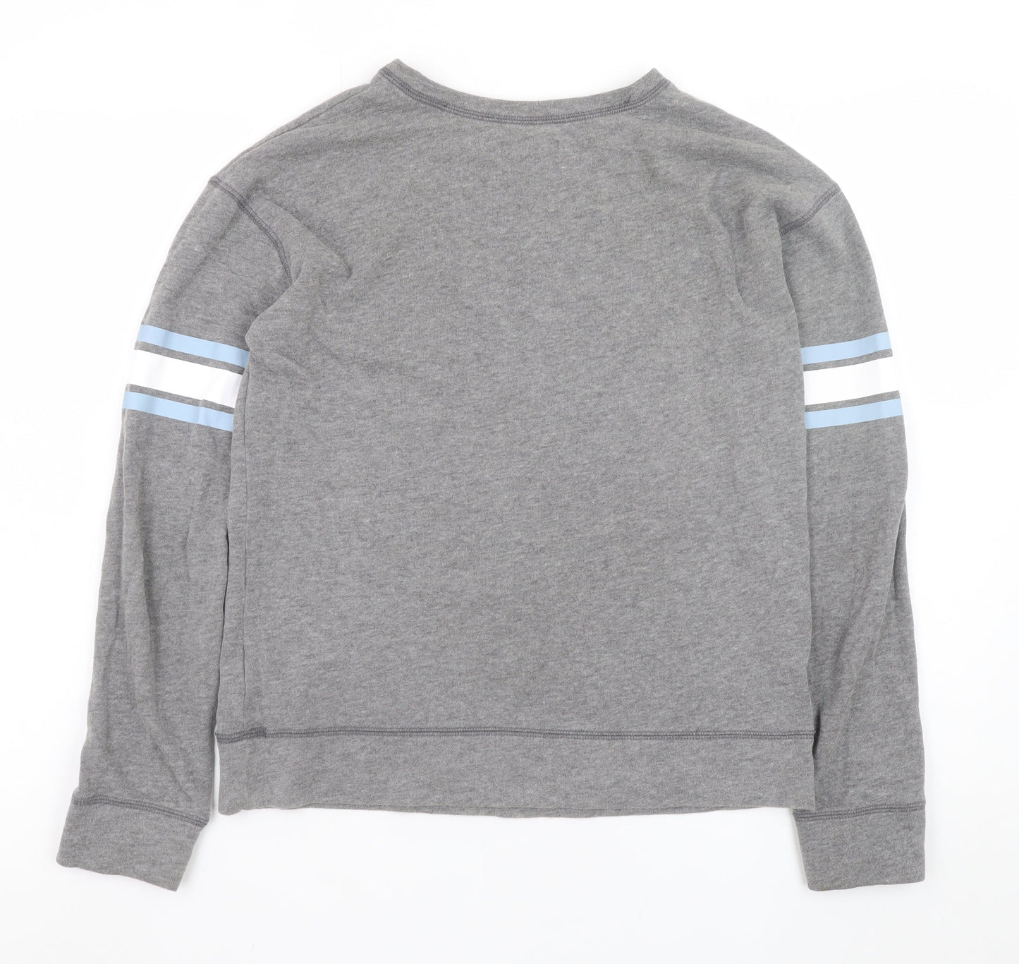 Hollister Women Grey Pullover Sweatshirt Small Los Angeles Print