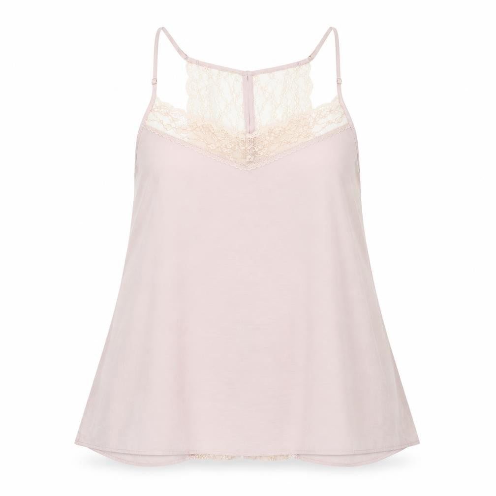 Secret Possessions Womens Plus Pink Lace Cami Top Size 18-20