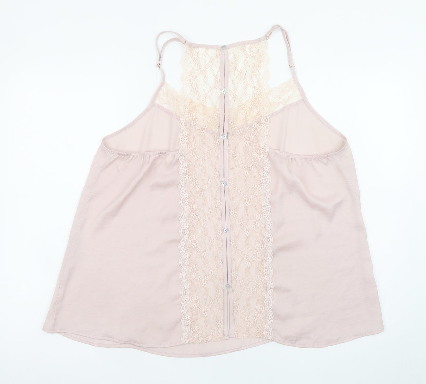 Secret Possessions Womens Plus Pink Lace Cami Top Size 18-20