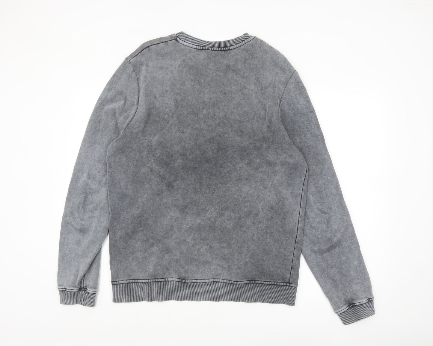 ASOS DESIGN Men's Grey Illinois USA Logo Crew Neck Sweatshirt M
