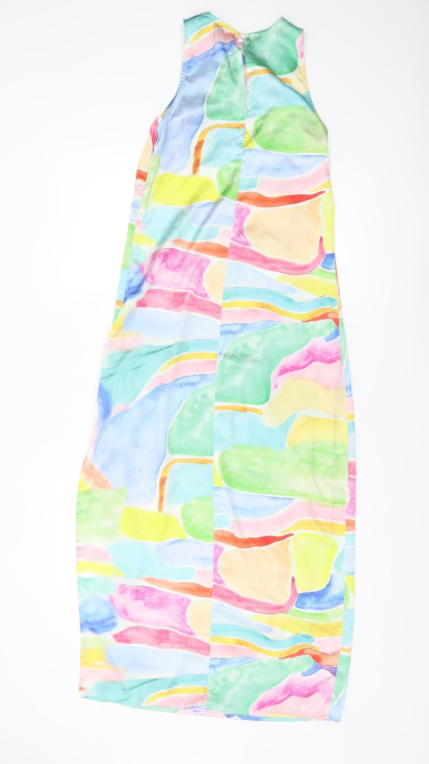 ASOS DESIGN Women's Multicoloured Size 4 Long Slip Dress