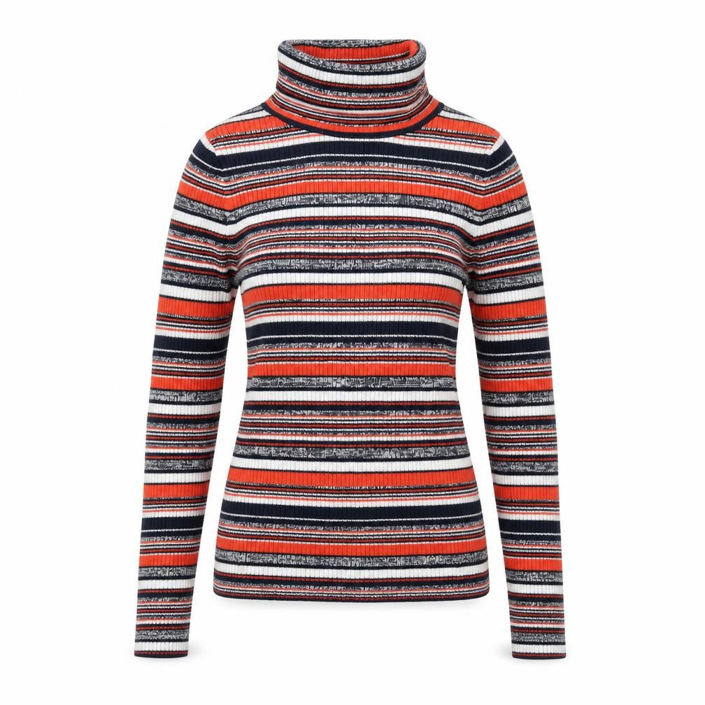 ASOS Women's Multicoloured Roll Neck Striped Jumper Size 4