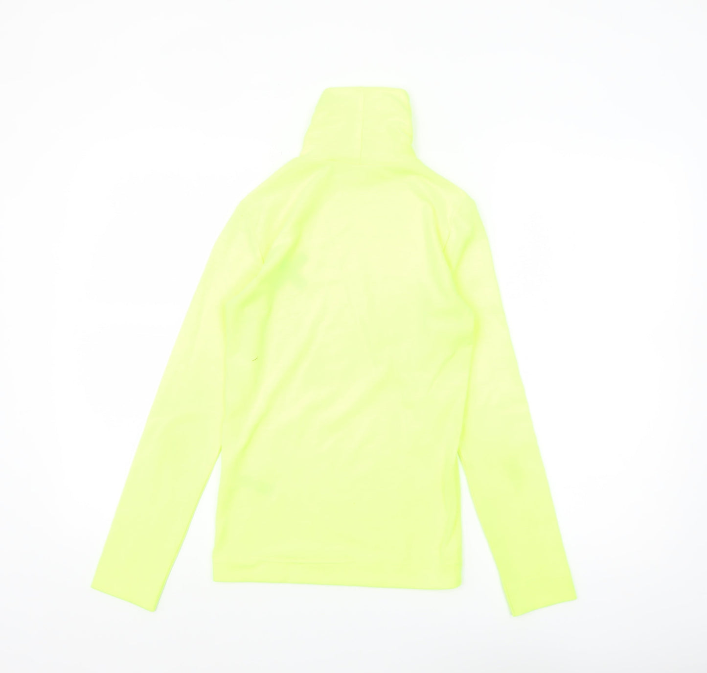 Collusion Womens Yellow Roll Neck Long Sleeve Slim Fit Top Size 8