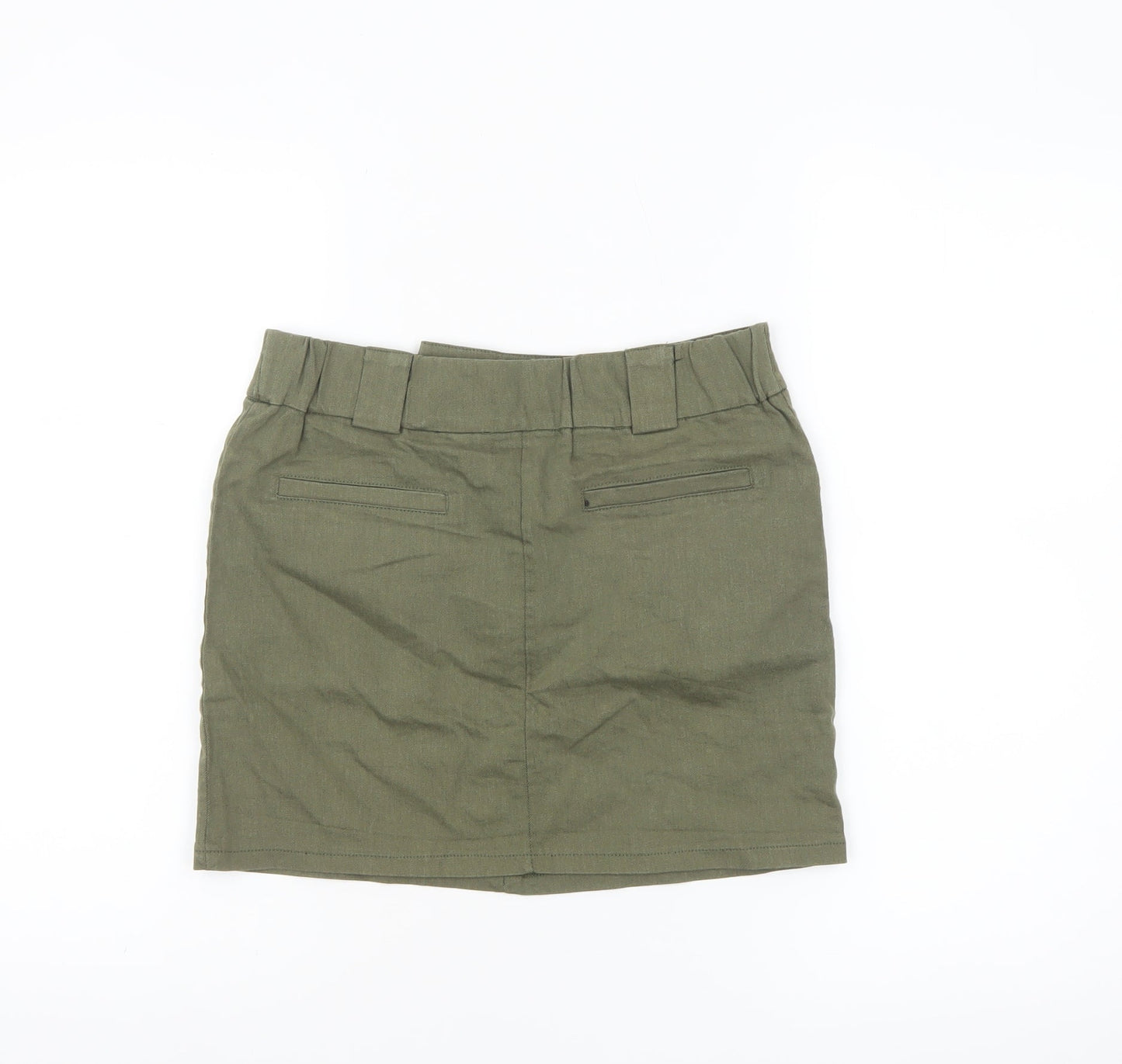Fashion Nova Womens Green Cargo Short Skirt M Utility Style