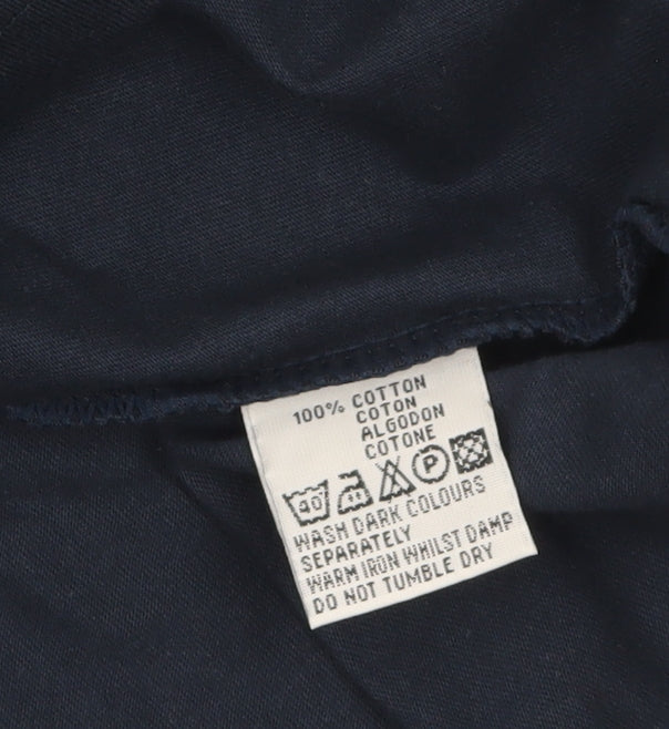 Pyramid Mens Blue Long Sleeve 2006 Graphic Cotton Top L