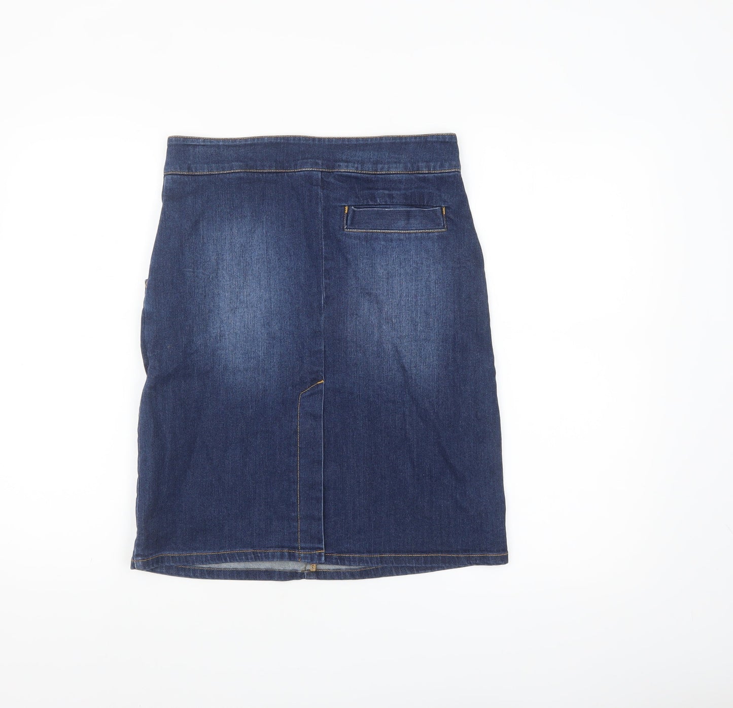 Joules Women's Blue Denim Knee Length Skirt Size 8