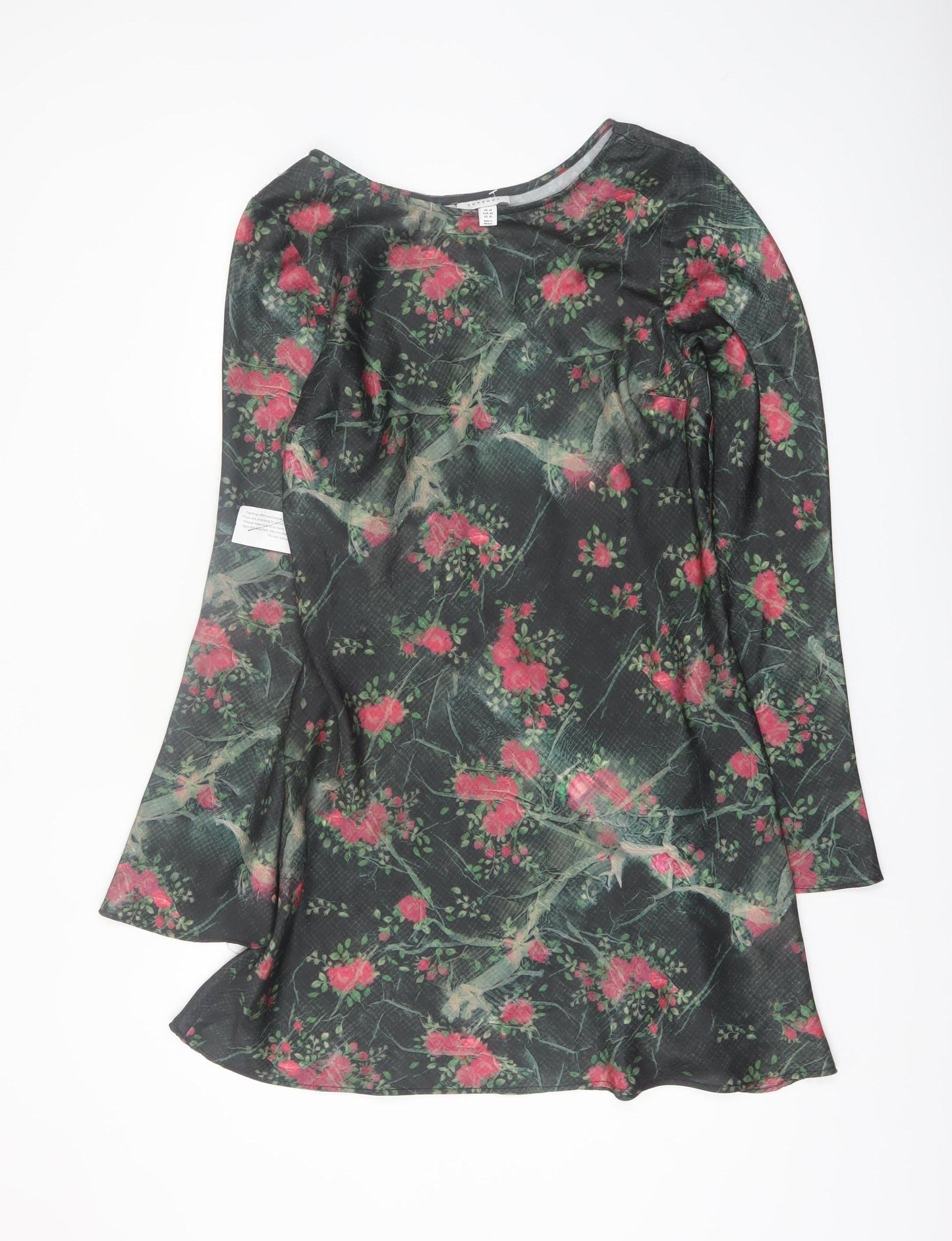 Topshop Women’s Multicoloured Floral A-Line Dress Size 14