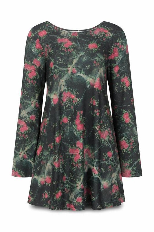 Topshop Women’s Multicoloured Floral A-Line Dress Size 14
