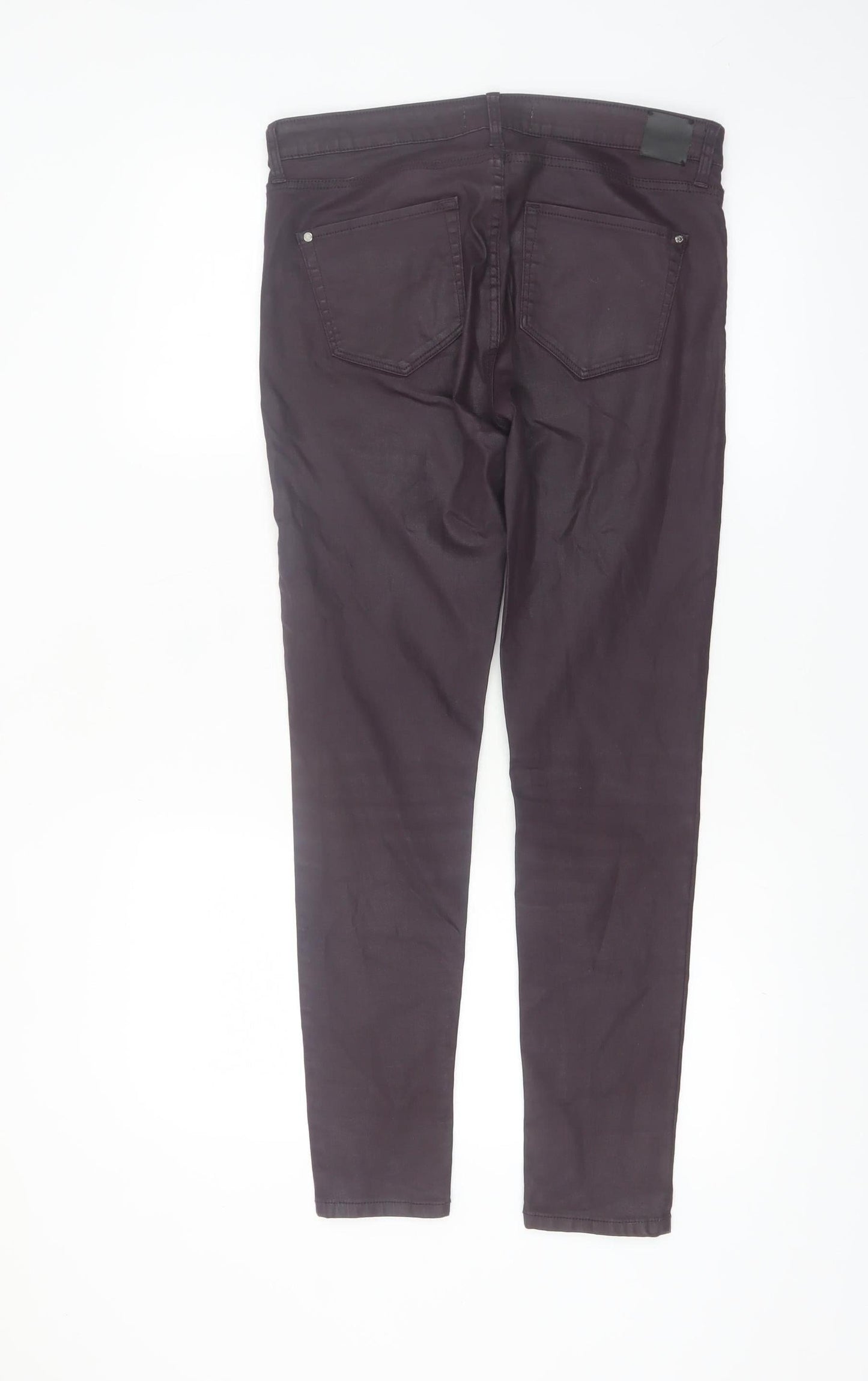 Mango Women Brown Cotton Stretch Skinny Jegging Size 10