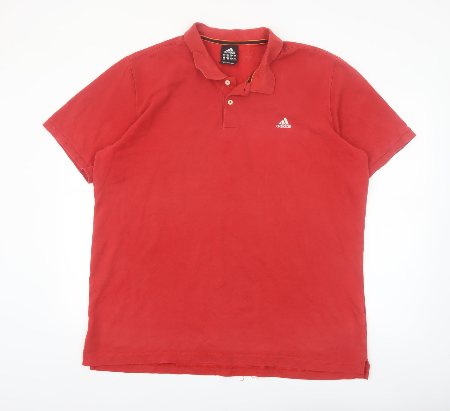 Adidas Men's Red 2XL Performance Essentials Polo Shirt