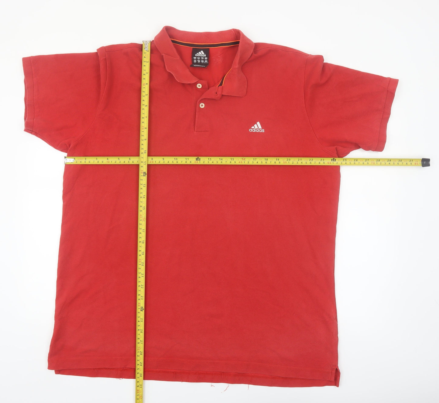 Adidas Men's Red 2XL Performance Essentials Polo Shirt