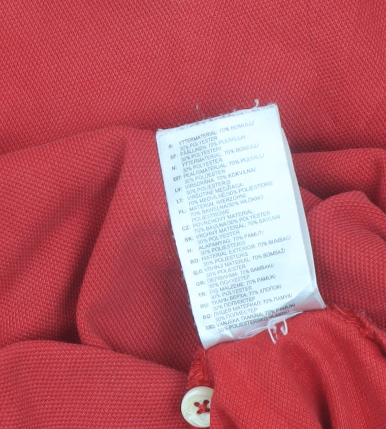 Adidas Men's Red 2XL Performance Essentials Polo Shirt
