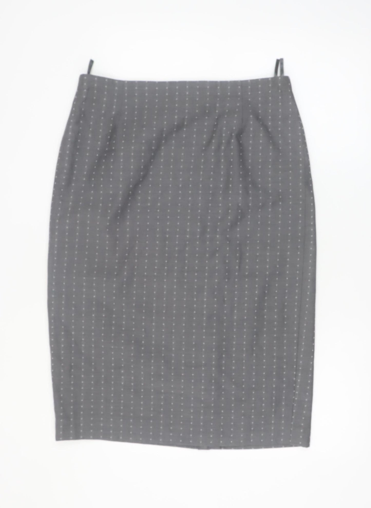 ARA Women Grey Wool Blend Pencil Skirt Size 18 Workwear