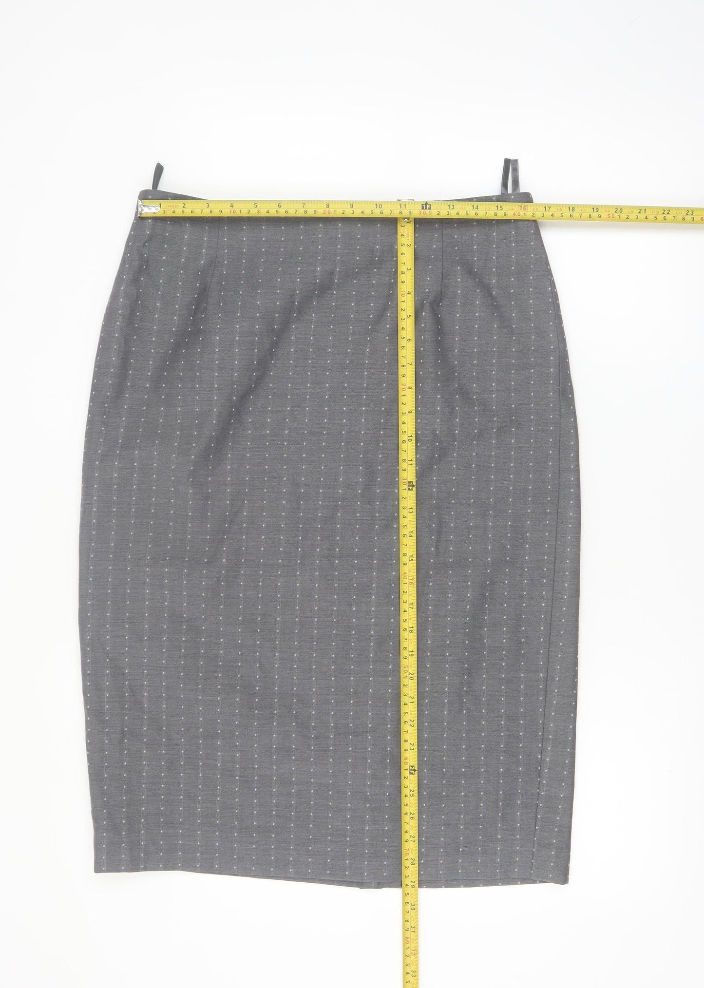 ARA Women Grey Wool Blend Pencil Skirt Size 18 Workwear