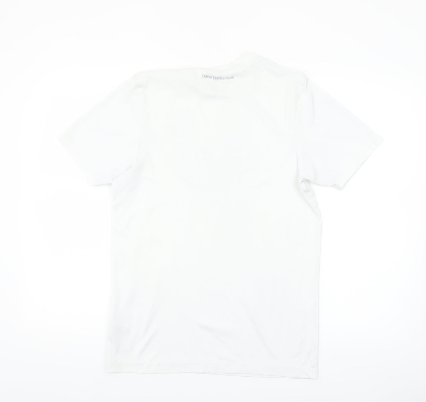 New Balance Men's White Short Sleeve Athletic T-Shirt Size S