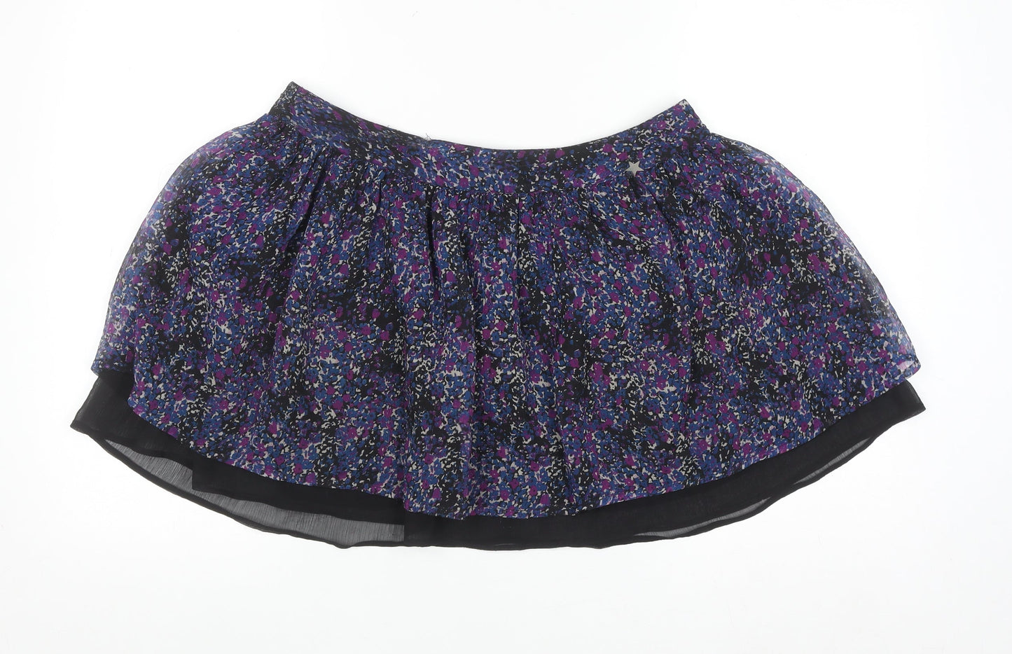 Miss Real Womens Multicoloured Floral Skater Skirt Size 12