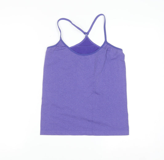 Primark Women’s Purple Seamless Tank Top Size 14-16 Stretch Activewear
