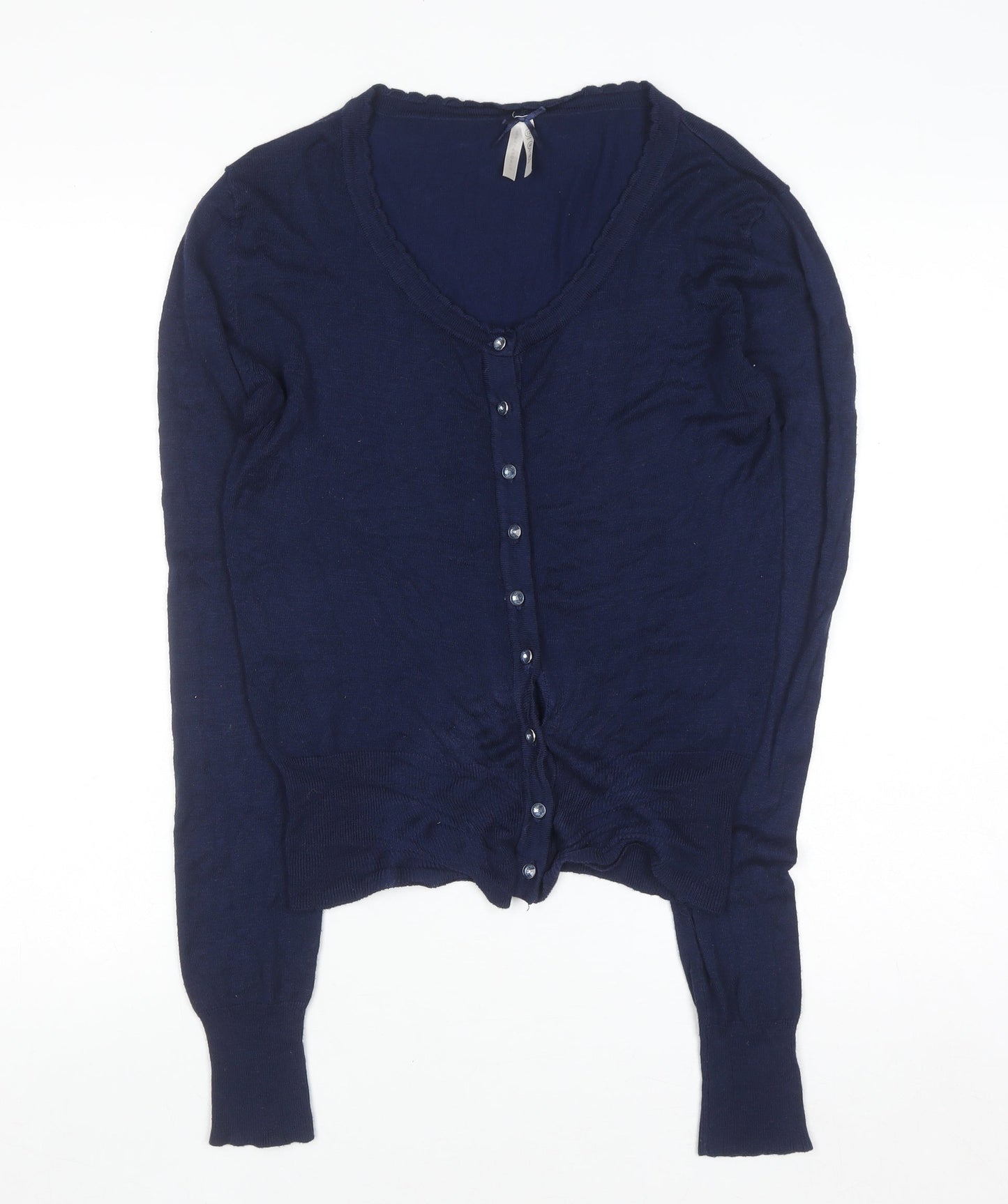 Atmosphere Women's Blue V-Neck Button Cardigan Size 12