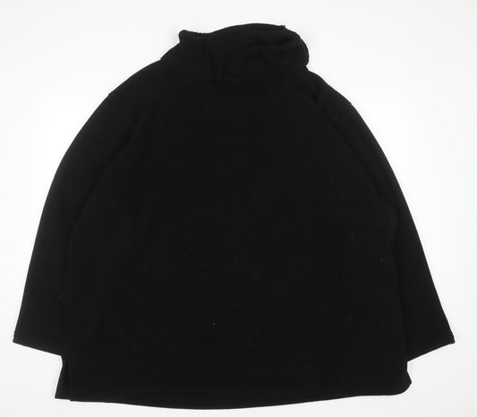 Ann Harvey Women's Black Size 26/28 Roll Neck Pullover Sweatshirt