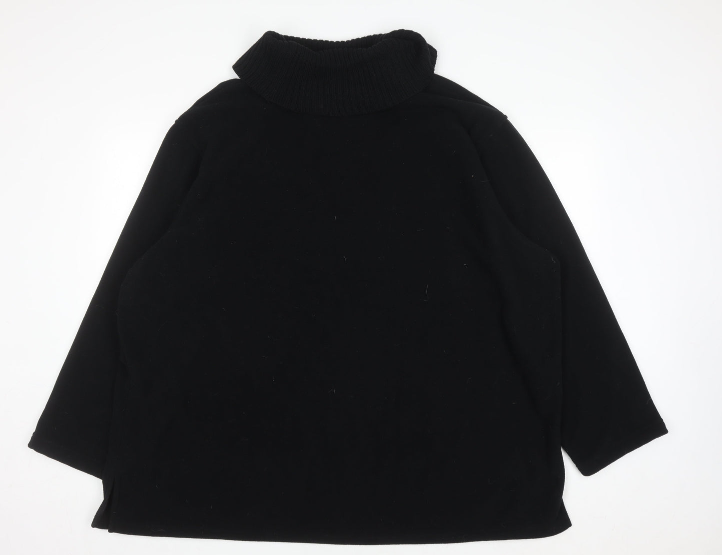 Ann Harvey Women's Black Size 26/28 Roll Neck Pullover Sweatshirt