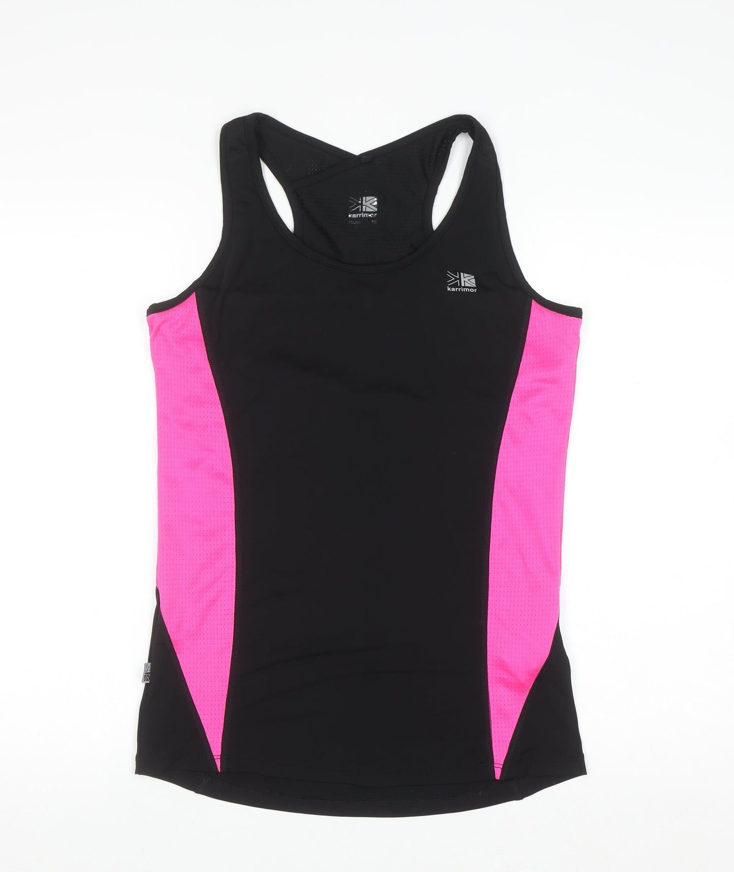 Karrimor Womens Black & Pink Racerback Tank Top Size 18