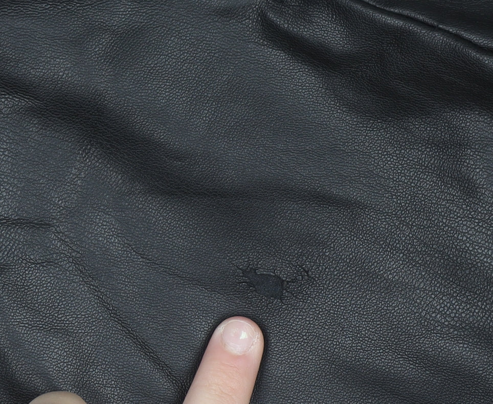 Zara Women Black Faux Leather High Rise Skinny Leggings S