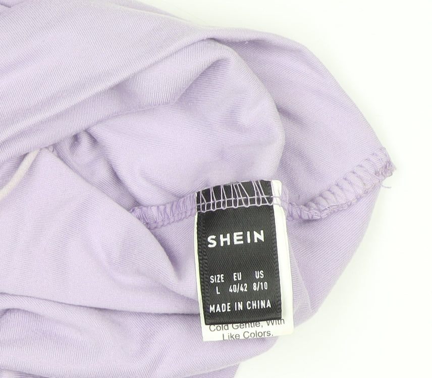 SHEIN Women Purple Camisole Tank Top L Slim Fit Spaghetti Strap