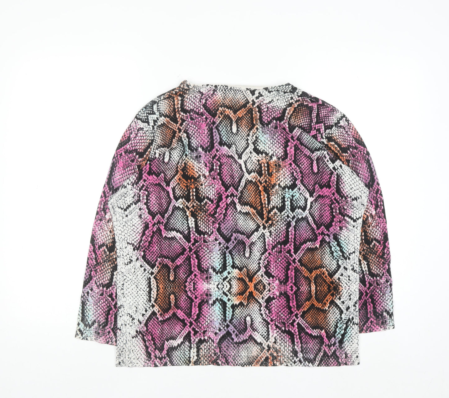 Mudflower Women’s Multicoloured Snake Print L Pullover Jumper