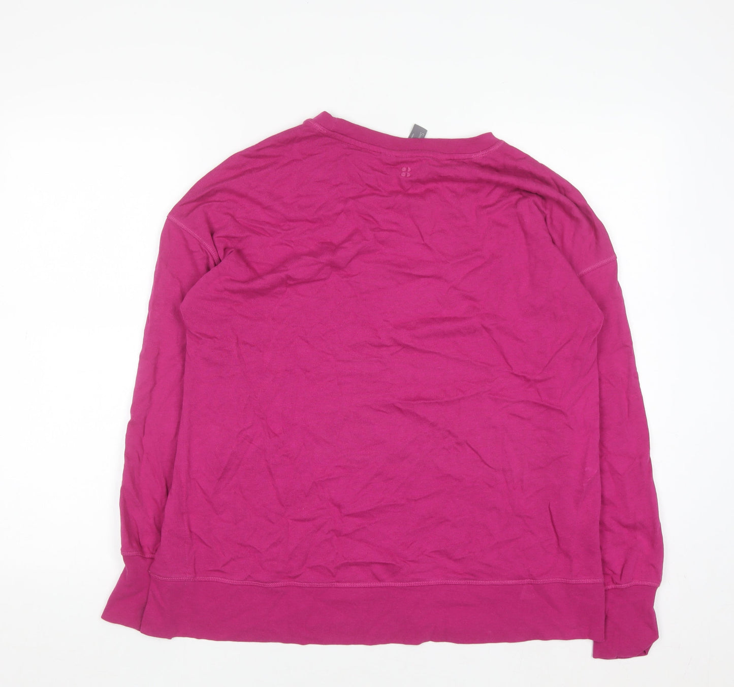 Sweaty Betty Womens Pink XS Pullover Sweatshirt Cotton Modal Blend