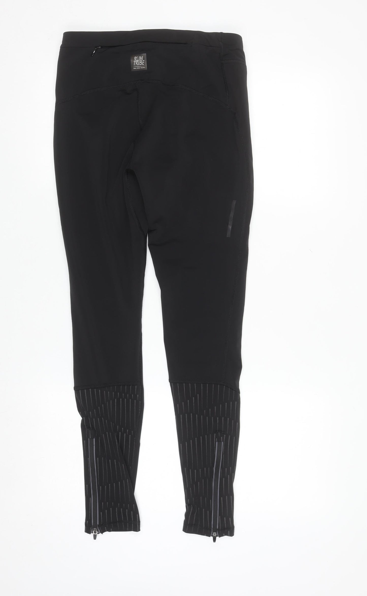 Energetics Womens Black Running Leggings Size 8 Moisture Wicking
