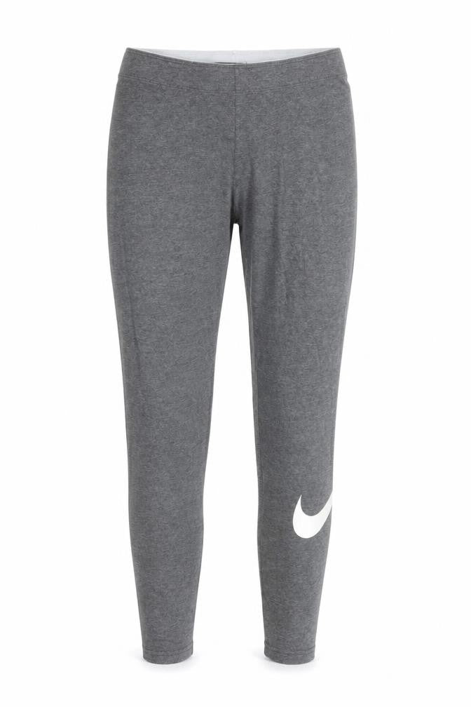 Nike Womens Grey Leggings S Ankle Length Cotton Blend Activewear