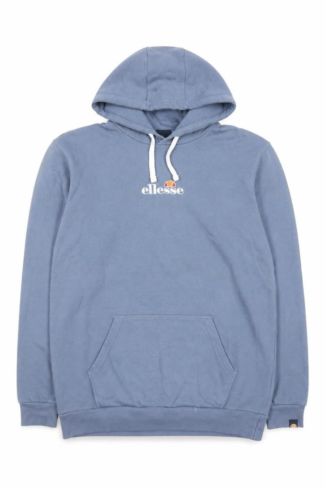 Ellesse Men's Blue Pullover Hoodie Size M Cotton Logo Sportswear