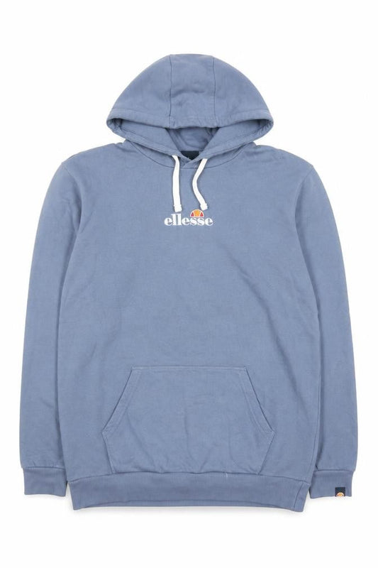 Ellesse Men's Blue Pullover Hoodie Size M Cotton Logo Sportswear