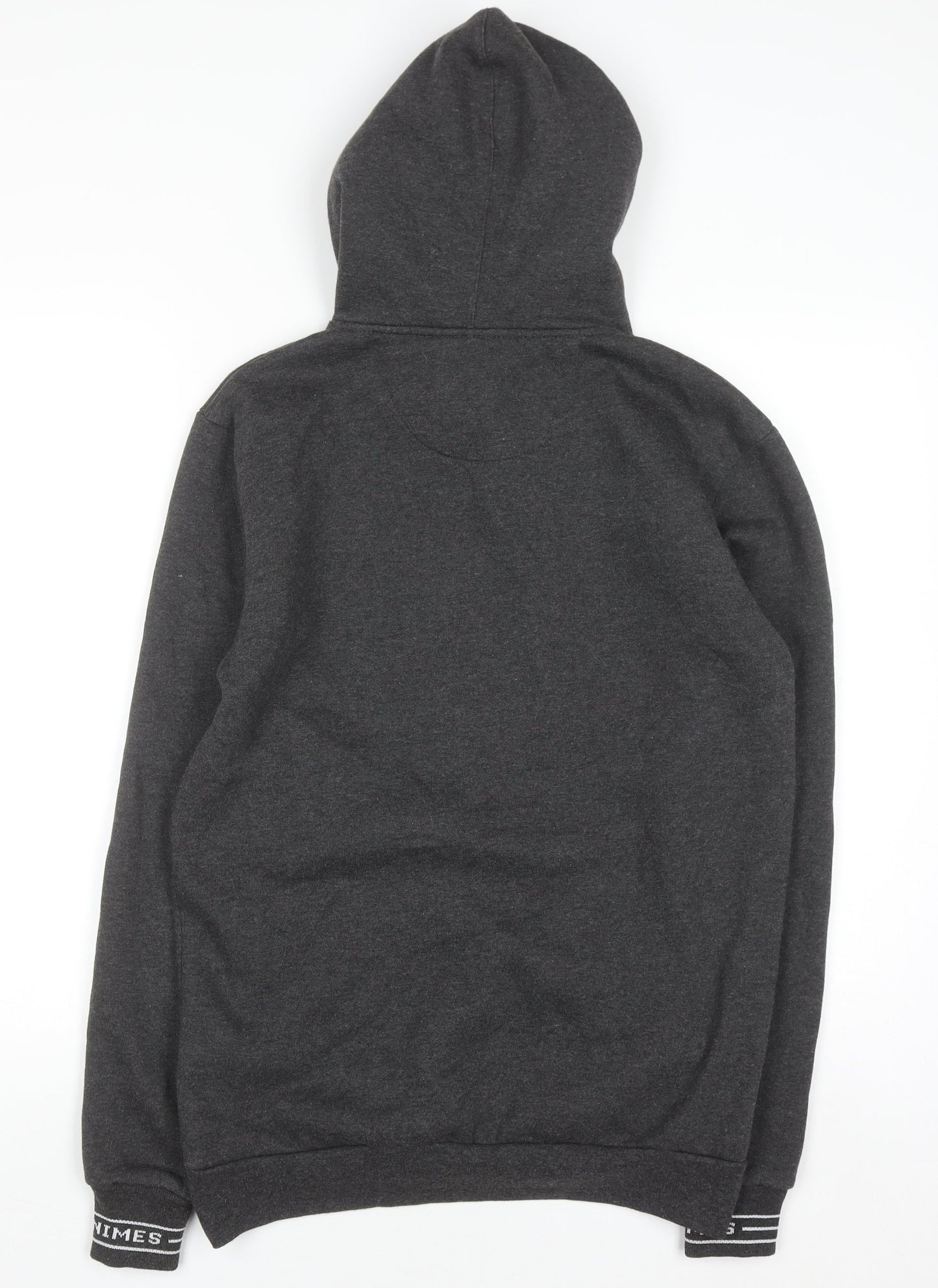 Nimes Mens Grey Pullover Hoodie S Regular Fit Fleece Sweatshirt